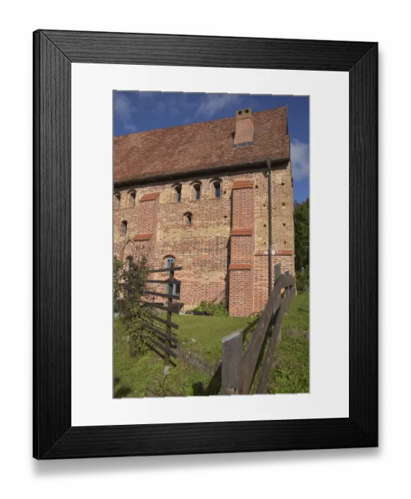 Framed Print : Tempzin Monastery in Mecklenburg-Western Pomerania