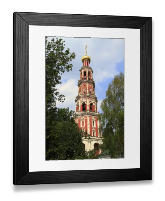 Framed Print : The New Maiden Monastery in the Russian capital Moscow