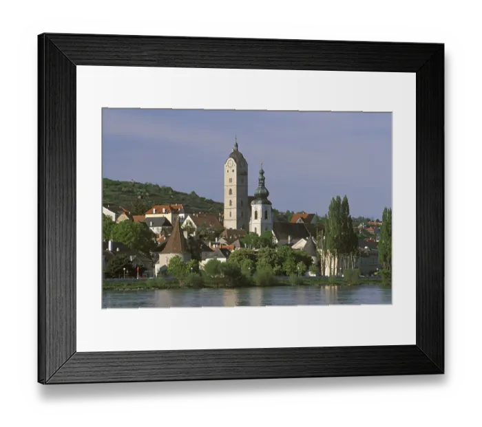 Framed Print : Stein an der Donau, Danube river Wachau Lower Austria Framed Print : Stein an der Donau, Danube river Wachau Lower Austria