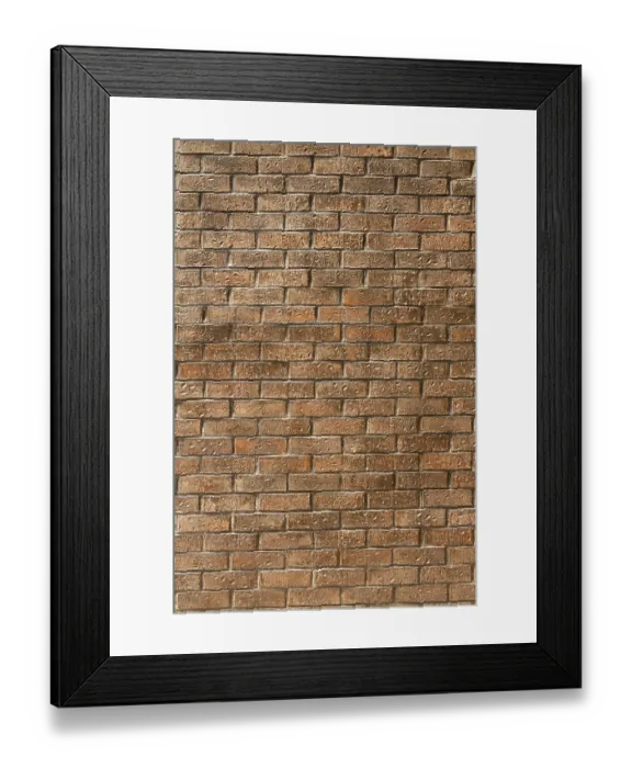 Framed Print : Old brick wall urban streets