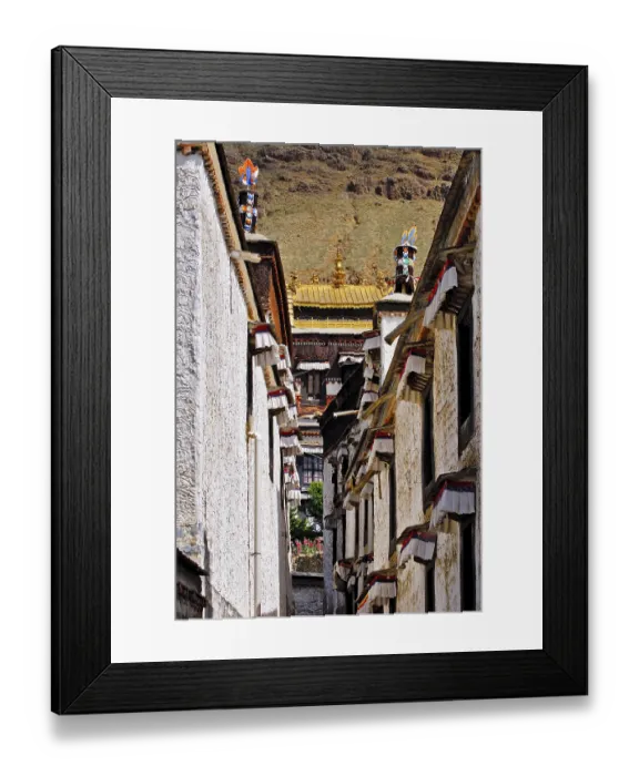 Framed Print : Small lane, Palcho Monastery or Pelkor chode or Shekar Framed Print : Small lane, Palcho Monastery or Pelkor chode or Shekar