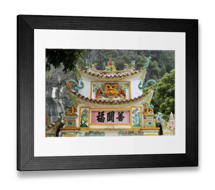 Framed Print : Chua Ban Long, pagoda near Ninh Binh