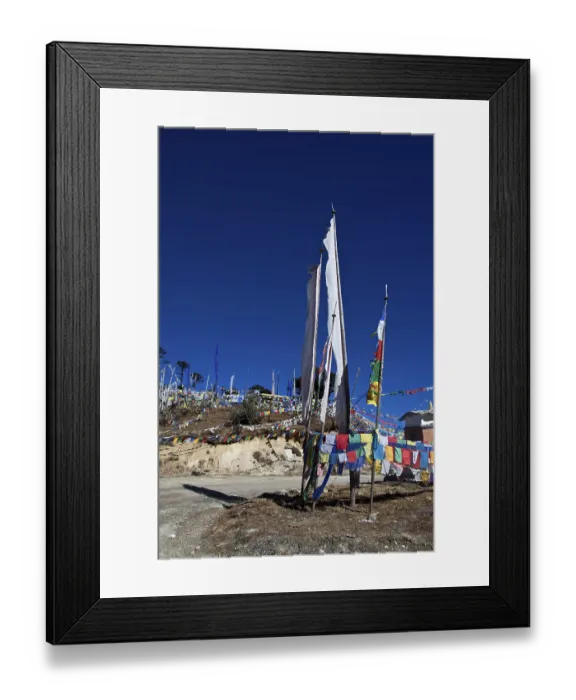 Framed Print : Prayer flags at Trumshingla pass Framed Print : Prayer flags at Trumshingla pass