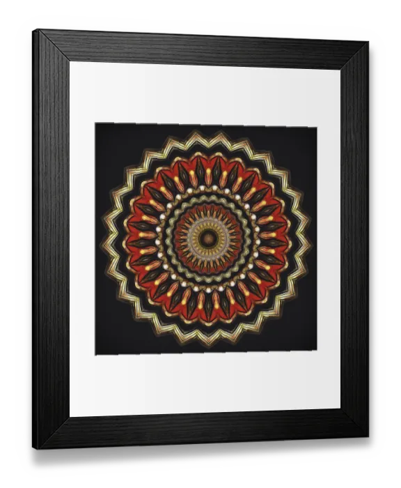Framed Print : Mandala