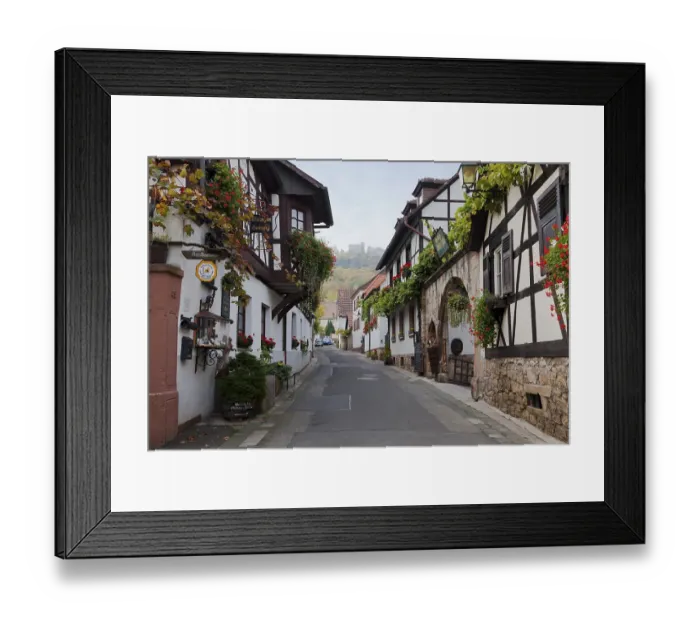 Framed Print : Historic Hambach Castle Lane