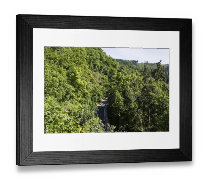 Framed Print : Country road in the Harz Mountains Framed Print : Country road in the Harz Mountains