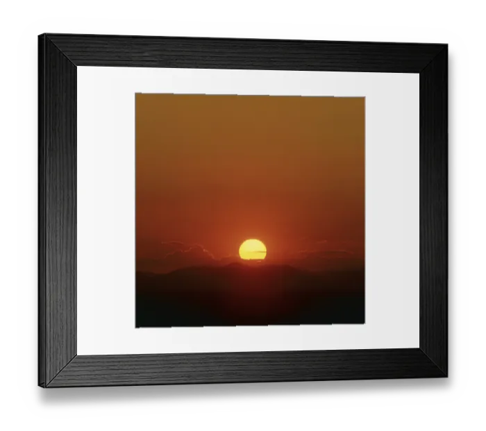 Framed Print : Sunset over hills, Baden-Wurttemberg