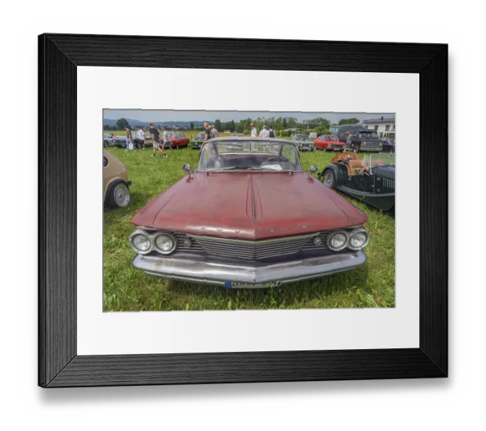 Framed Print : Vintage car meeting, Pontiac Catalina