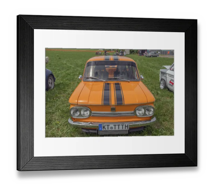 Framed Print : Classic car meeting, NSU TT 1967-72 Framed Print : Classic car meeting, NSU TT 1967-72
