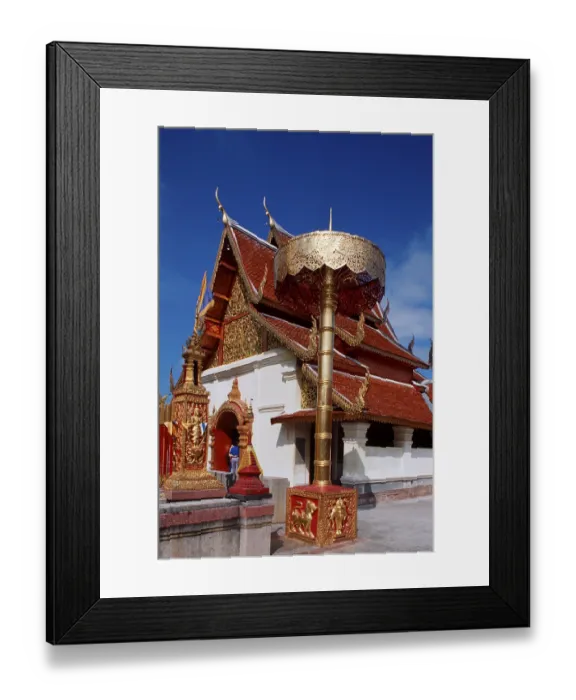 Framed Print : Temple Wat Phra That, Doi Suthep, Thailand
