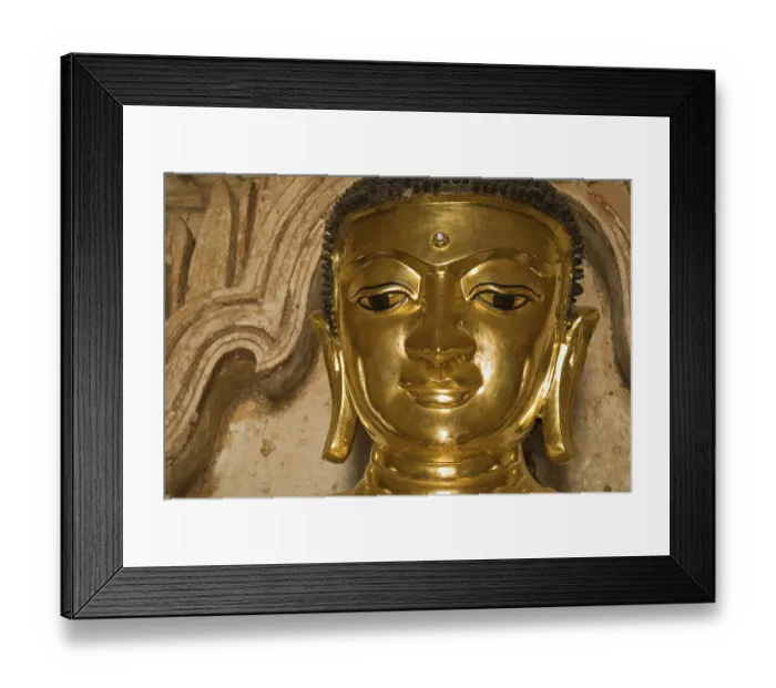 Framed Print : Buddha representation at Bagan, Myanmar