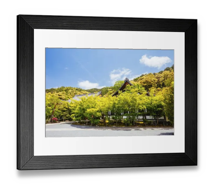 Framed Print : The famous Eikando temple (Eikan-do) on a warm spring day in Kyoto