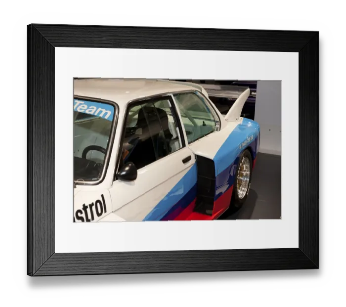 Framed Print : BMW 320 BMW Junior Team, racing car group 5 from 1977