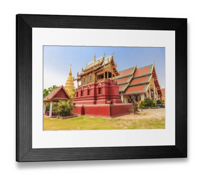 Framed Print : Wat phra that hariphunchai in the province of Lamphun Framed Print : Wat phra that hariphunchai in the province of Lamphun