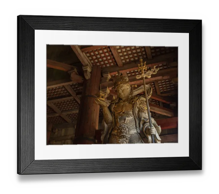 Framed Print : A picture of the Bishamonten statue