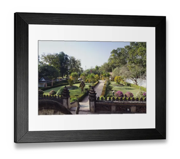 Framed Print : Garden, Museum of Buddhist Art Framed Print : Garden, Museum of Buddhist Art