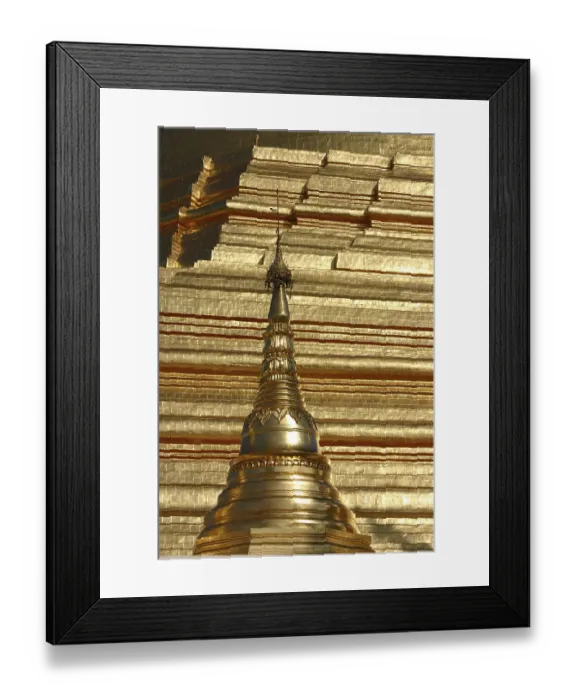 Framed Print : Golden Stupa at the Shwedagon Pagoda