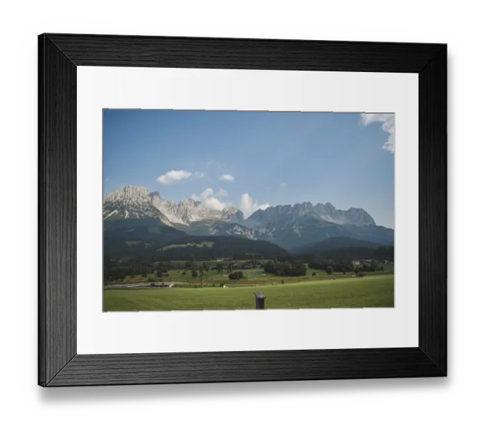 Framed Print : Panorama, View of the Wilder Kaiser