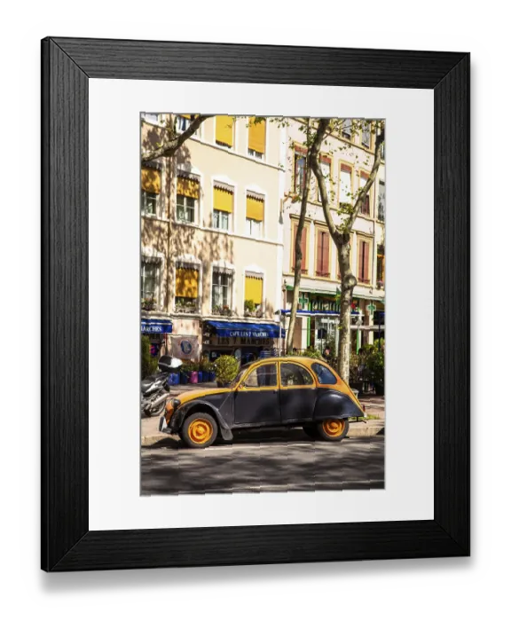 Framed Print : Citroen 2CV at Croix Rousse Framed Print : Citroen 2CV at Croix Rousse