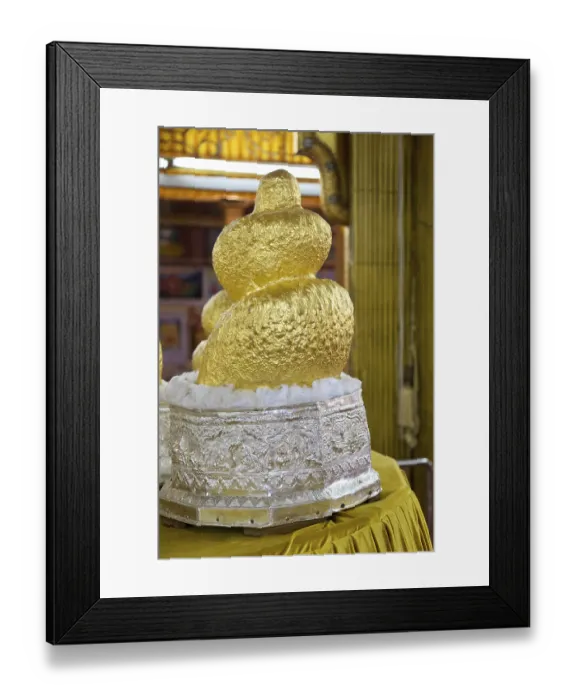 Framed Print : Golden Buddha in the Phaung Daw U Pagoda on Inle Lake in Myanmar Framed Print : Golden Buddha in the Phaung Daw U Pagoda on Inle Lake in Myanmar