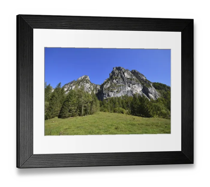 Framed Print : The rock kamper wall in austria