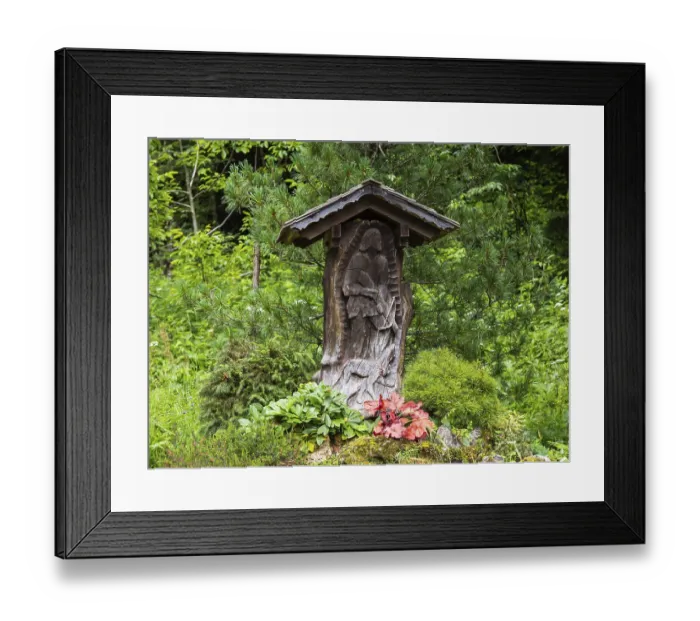 Framed Print : Depiction of a hunter with crossbow and hunting dog Framed Print : Depiction of a hunter with crossbow and hunting dog