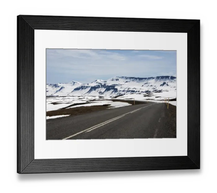 Framed Print : Road 93 between Seydisfjordur and Egilsstadir