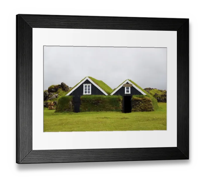Framed Print : Museum, Sjomannagardur, Snafellsnes Peninsula