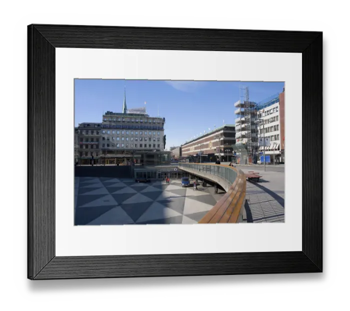 Framed Print : Square, in front of Kulturhuset