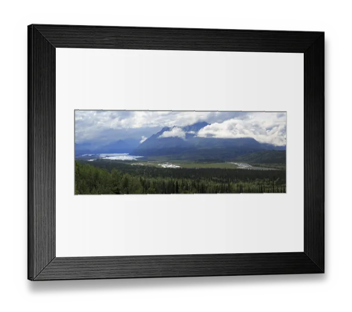 Framed Print : Panorama at the Matanuska Glacier