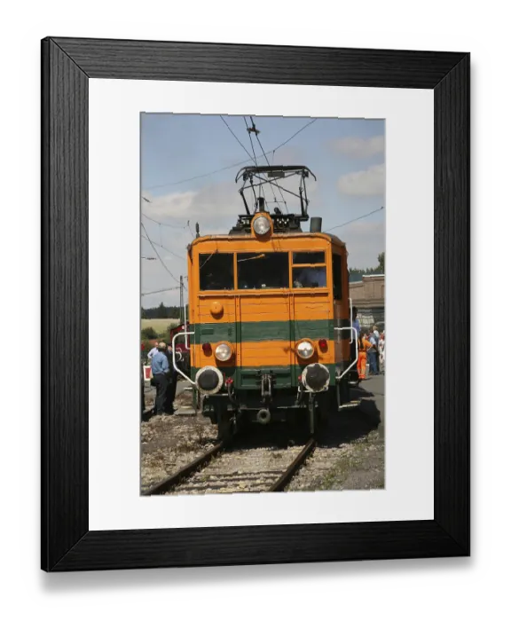 Framed Print : Old-timer on rails, the oldest electric locomotive in Germany