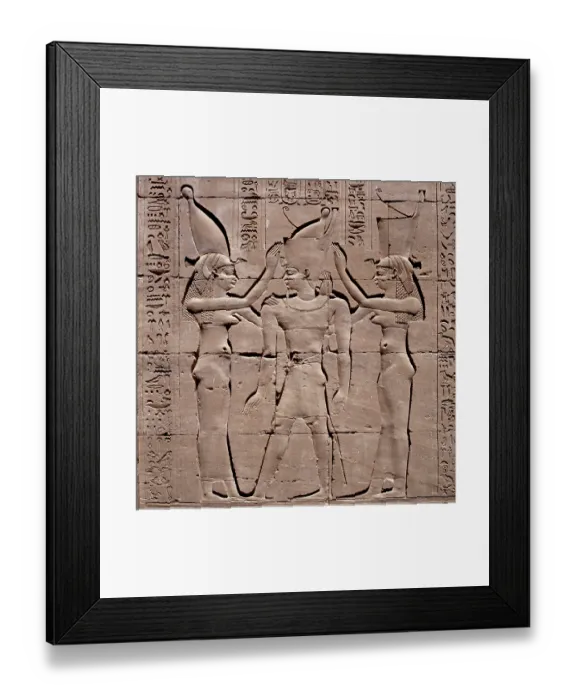 Framed Print : Relief, Temple of Horus, Edfu, Idfu, Egypt Framed Print : Relief, Temple of Horus, Edfu, Idfu, Egypt