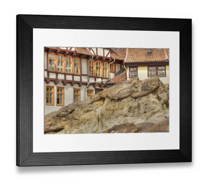 Framed Print : World Heritage City of Quedlinburg Quedlinburg Bimmelbahn