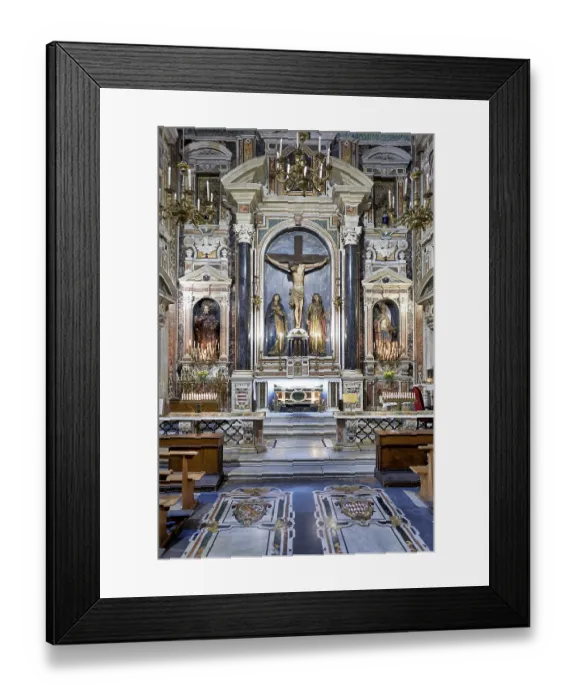 Framed Print : Gesu Nuovo (New Jesus) is the name of a baroque church in Naples