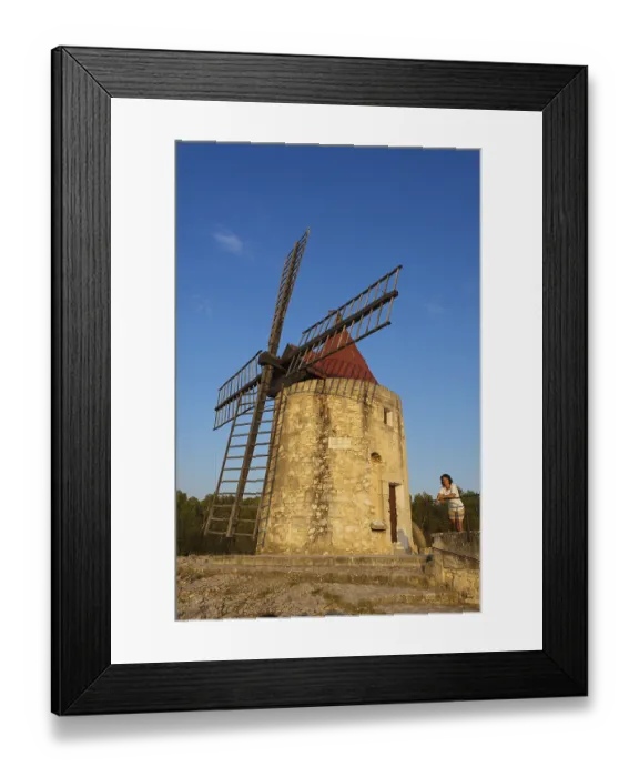 Framed Print : Mill by Alphonse Daudet near Fontvieille