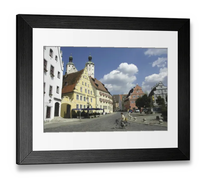 Framed Print : The market place with parish church pc
