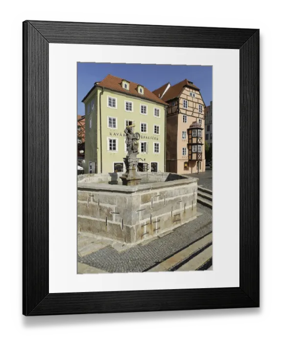 Framed Print : Stoeckl, historic old town of Cheb