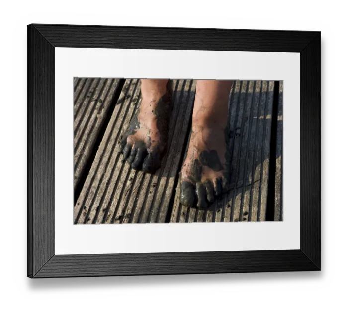 Framed Print : After the mudflat hike