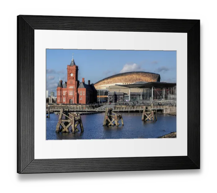 Framed Print : Pierhead and Millenium Centre Buildings Cardiff Bay Framed Print : Pierhead and Millenium Centre Buildings Cardiff Bay