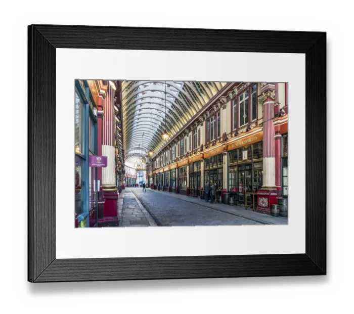 Framed Print : View of Leadenhall Market Framed Print : View of Leadenhall Market