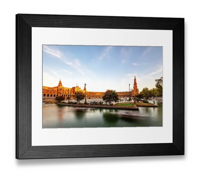 Framed Print : Plaza de Espana in Seville, Andalucia