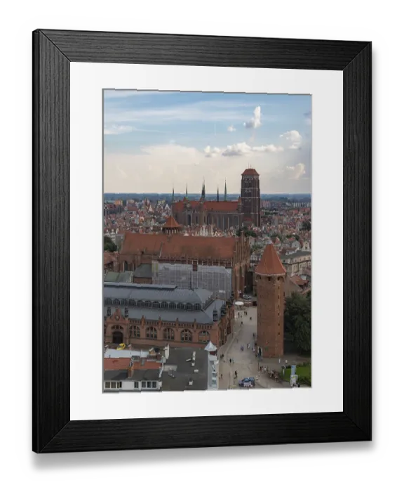Framed Print : A picture of the old town of Gdansk