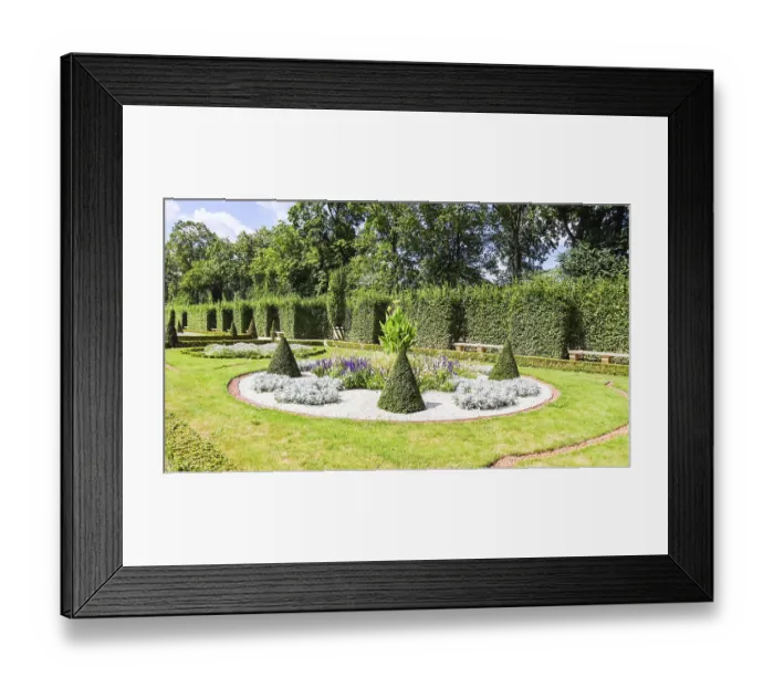 Framed Print : Poland, August 04 2019: Royal Wilanow Palace and garden in Warsaw Framed Print : Poland, August 04 2019: Royal Wilanow Palace and garden in Warsaw