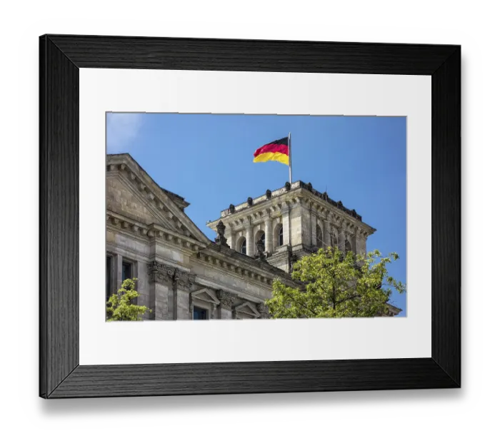 Framed Print : The Reichstag building in Berlin