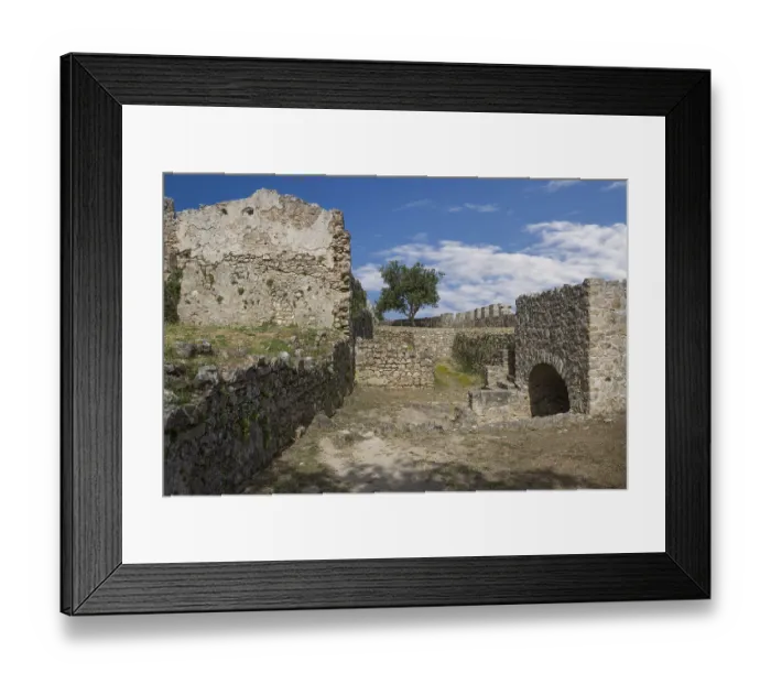 Framed Print : Angelokastro Castle on Corfu, Greece