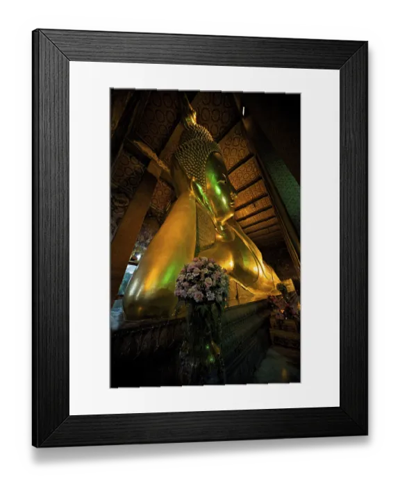 Framed Print : Reclining Buddha, Bangkok, Thailand, Asia