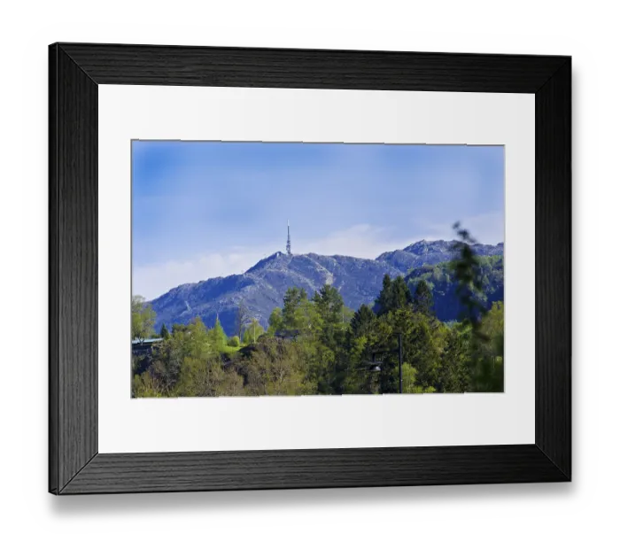 Framed Print : Mount Ulriken, Bergen, Hordaland Province, Norway Framed Print : Mount Ulriken, Bergen, Hordaland Province, Norway