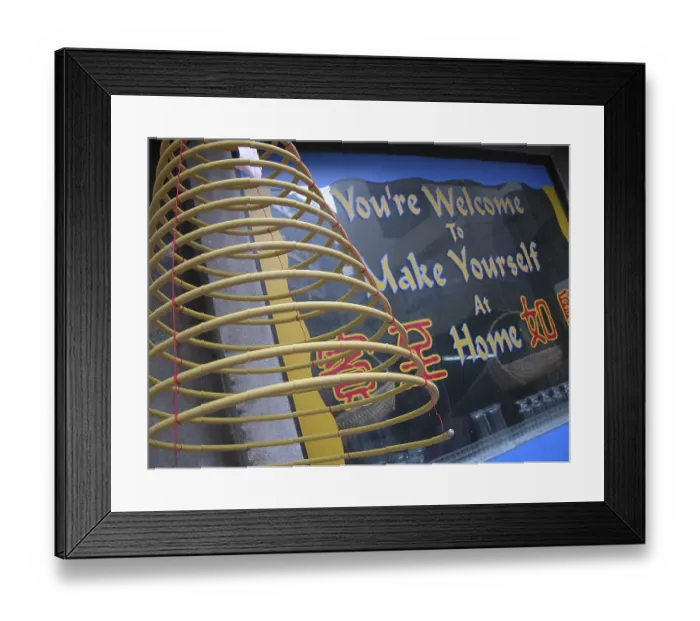 Framed Print : MAC, Macau: Spiraled incence in an old town's temple Framed Print : MAC, Macau: Spiraled incence in an old town's temple