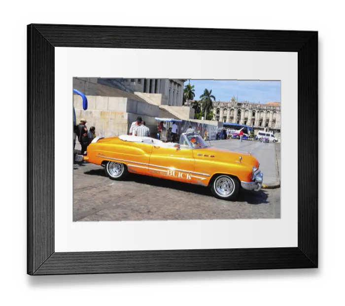 Framed Print : Tourist attraction cuban oldtimer