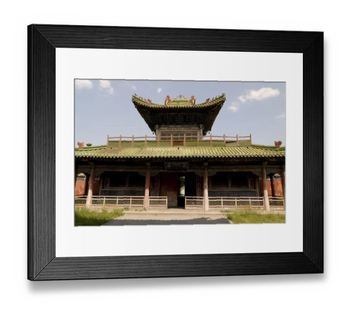 Framed Print : Roof of the Buddhist temple in the Winter Palace of Bogd Khan Framed Print : Roof of the Buddhist temple in the Winter Palace of Bogd Khan
